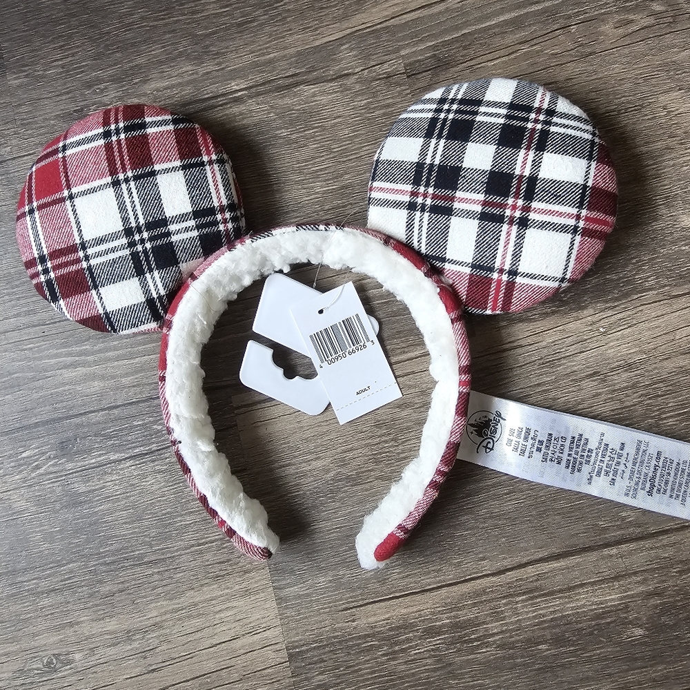 NWT Disney plaid ears
